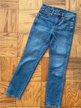 J. Crew Vintage Straight Leg Jeans in Mid Blue Wash